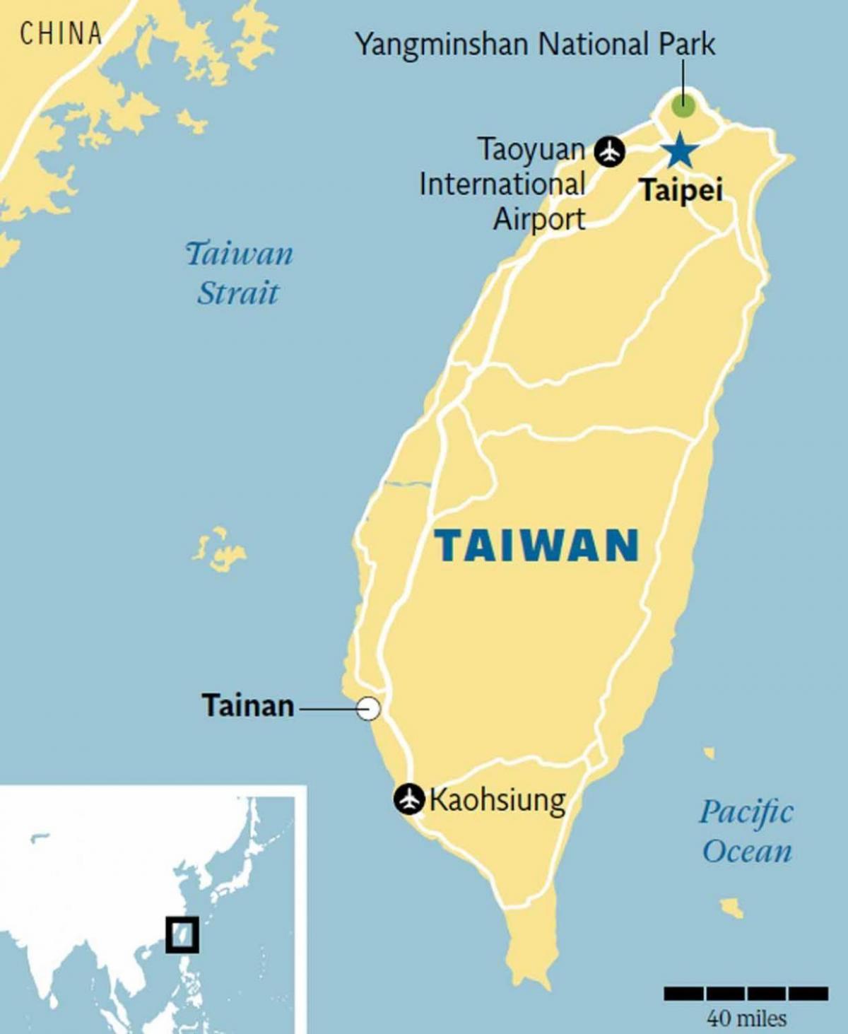 Tayvan tainan haritası