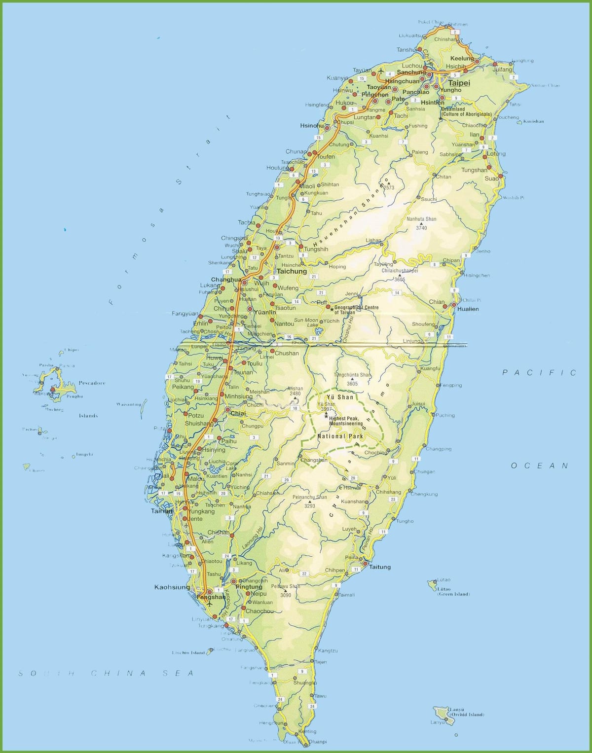 Tayvan haritası kamp