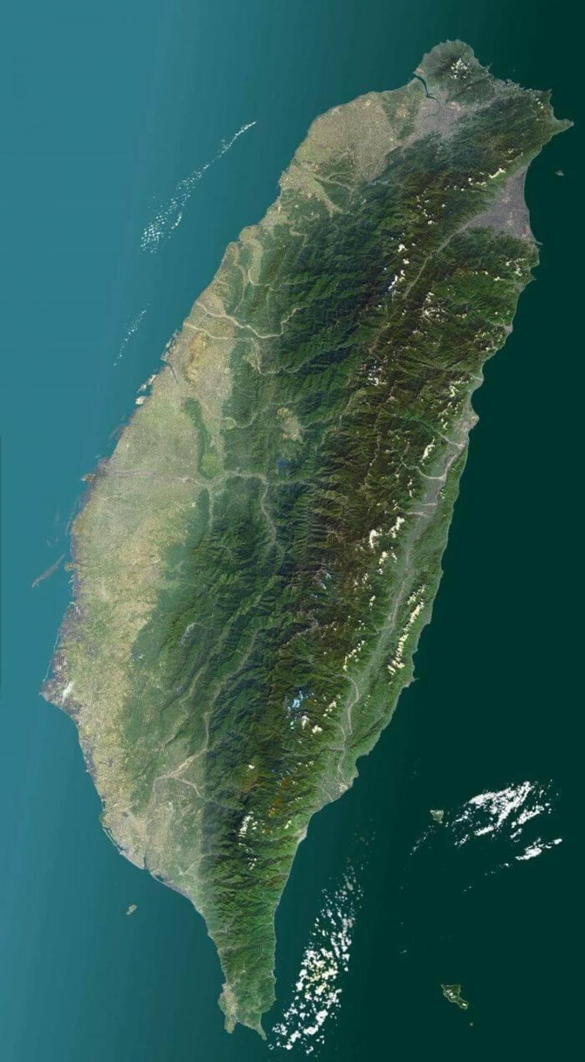 Tayvan uydu haritası 