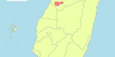 Taichung Tayvan haritası 