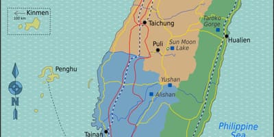 Taipei Tayvan harita konumu