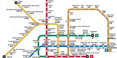 Tayvan haritası metro
