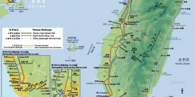 Tren istasyonu haritası Tayvan
